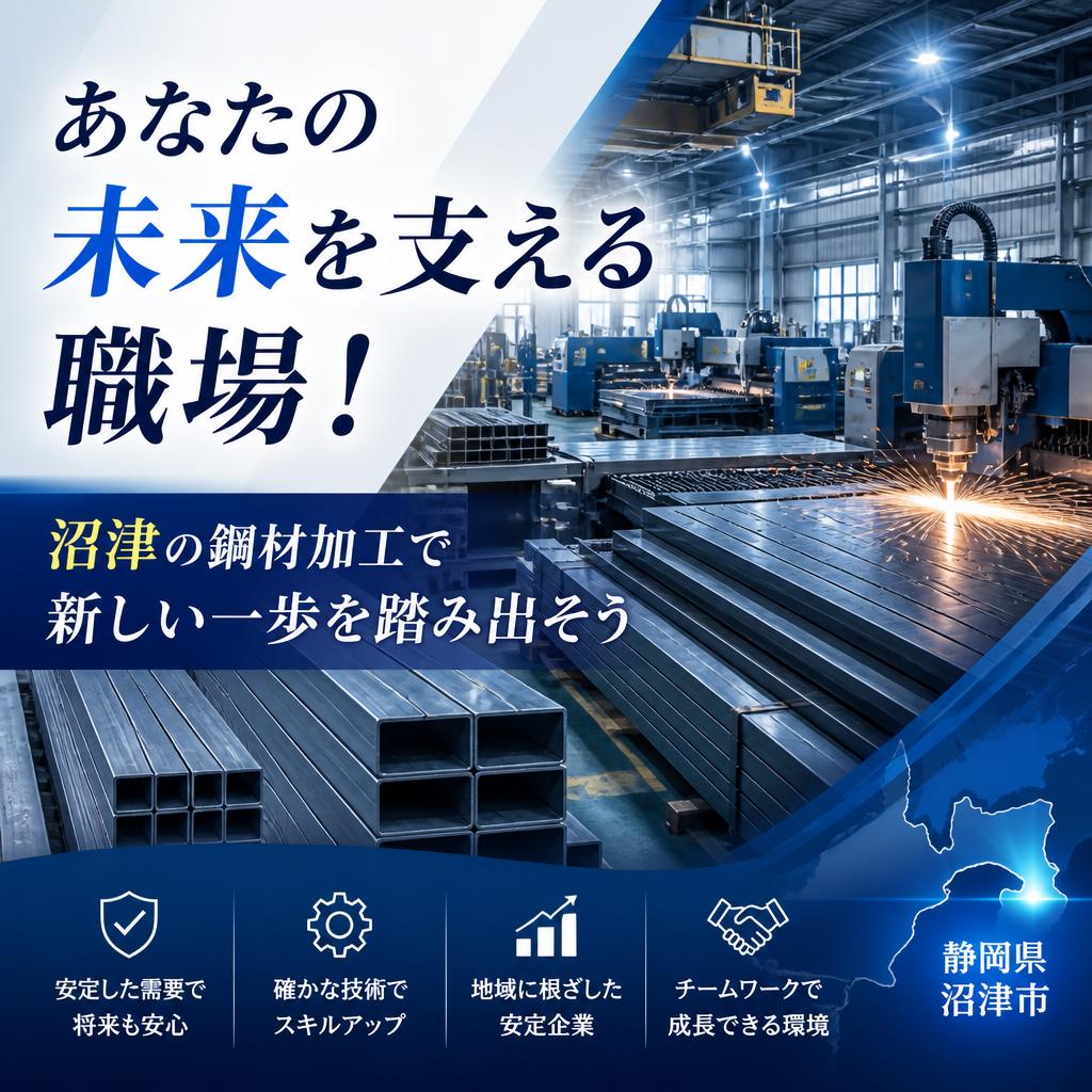 あなたの未来を支える職場！沼津の鋼材加工で新しい一歩を踏み出そう
