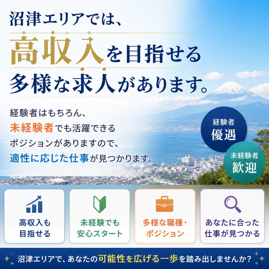 高収入を目指せる多彩な求人