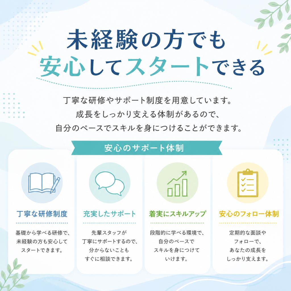 充実したサポート体制